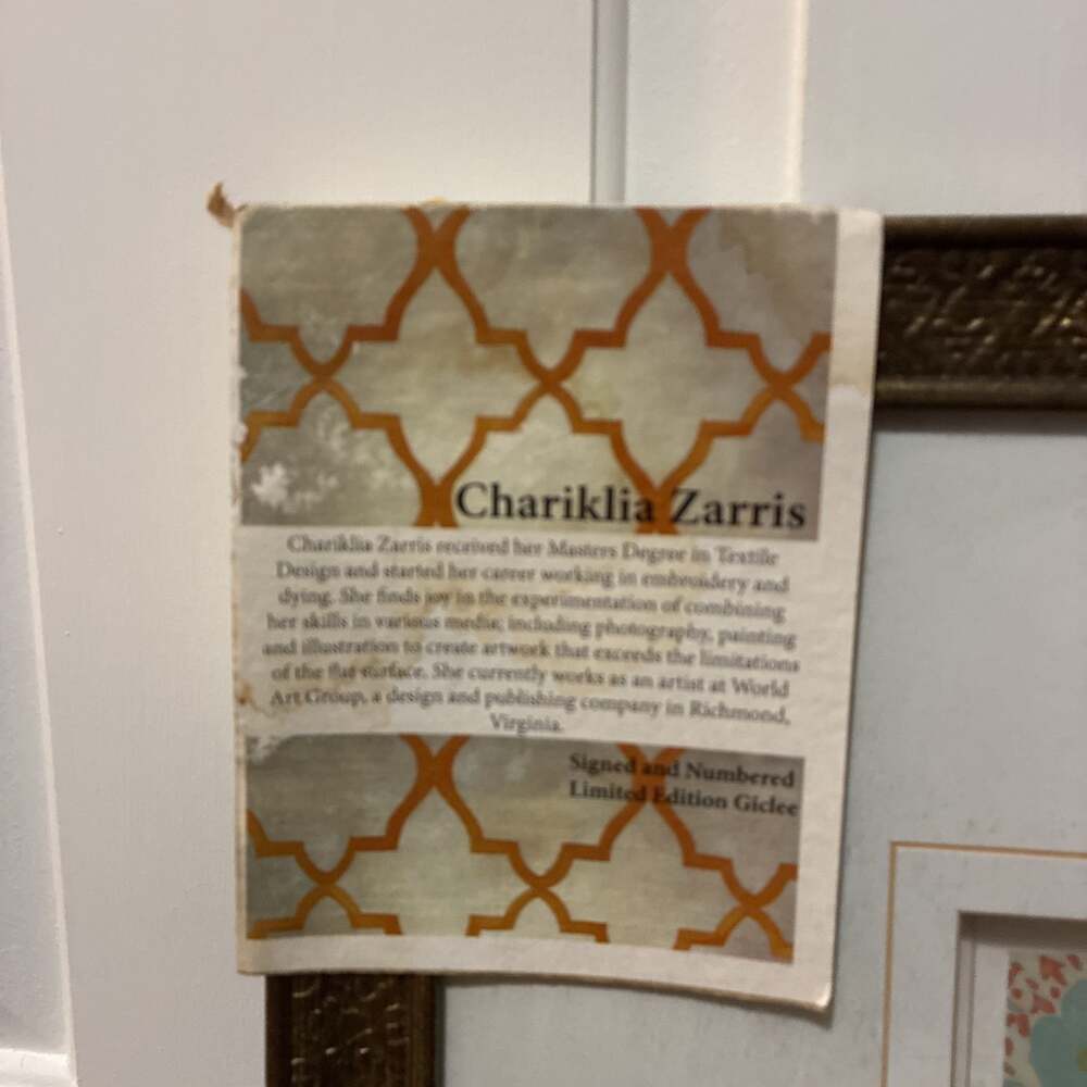 Chariklia Zarris Songbird Giclee Framed Print Signed & Numbered - Picture 3 of 5